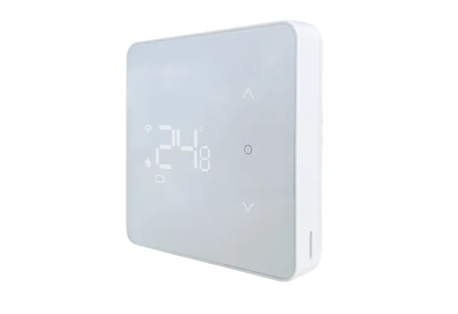 H128-T Klokthermostaat Draadloze ruimtethermostaat H128-T  RAL 9010 Wit.png (2).webp