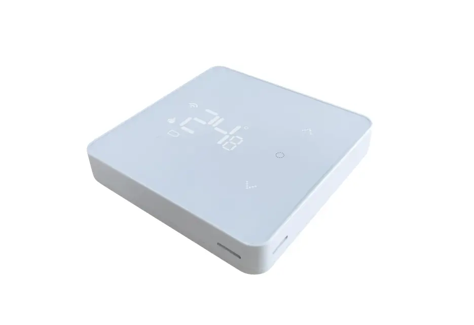 H128-T Klokthermostaat Draadloze ruimtethermostaat H128-T  RAL 9010 Wit.png (8).webp