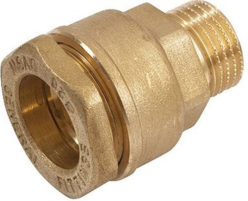 MS knelkoppeling voor HDPE dia 50mm naar MS 6/4"M
