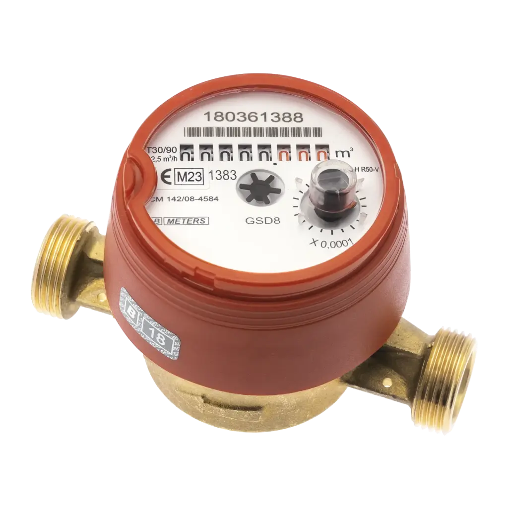 Compteur d'eau chaude 2,5 m³/h