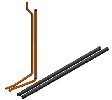 Thermia - BRINE PIPE KIT for top-connected brine 