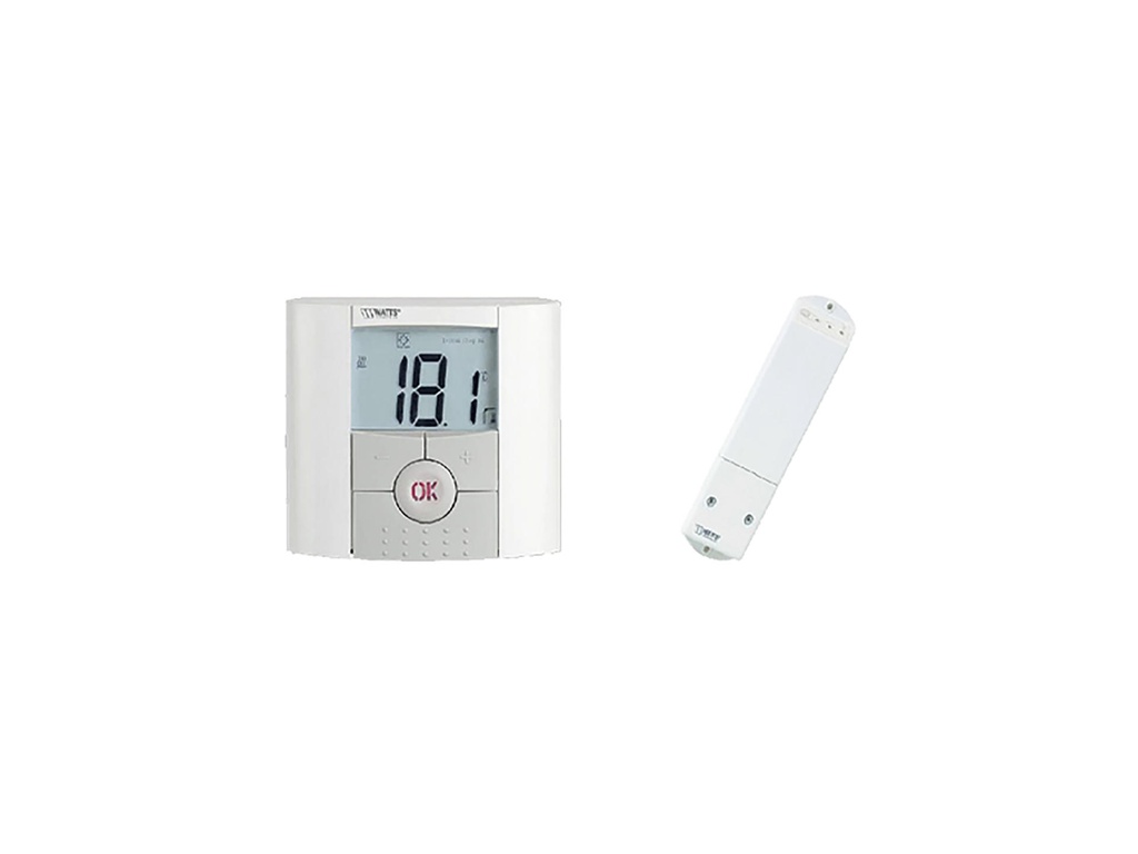 Thermostat sans fil Belux Pro RF programmable (sur piles) + récepteur (cotact libre)