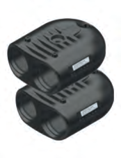 HDPE - Set van 2 elektrolas 180° ellebogen dia 40mm + bouten en moeren PN16