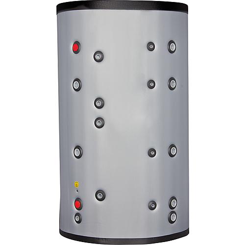 Boiler hygiénique en acier 600L avec spirale sanitaire en inox (5/4"F) + 8 x 6/4"F + 4 x 1/2F