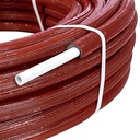 50m rol buis 26x3mm (Alu 0,3mm) met 6mm isolatie rood