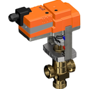 Motorgestuurde 3-weg - Mengklep (230V - 3P) - DN50(huis), Buitendraad G 2 3/4" incl. 3x pijpkoppeling G2" 3/4 - R2" 