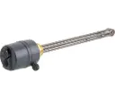 6,0 kW Elektrisch element met temperatuurregelaar/begrenzercombinatie en controlelampje 6/4"M, 3x400V, L=480mm