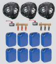Geolussenset 3x50 met MS verdeler (15kW)